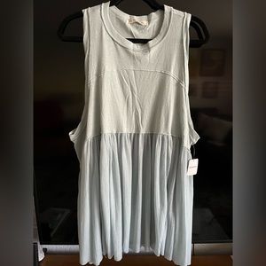 NWT We The Free Madison Tank Tunic, Light Blue - S
